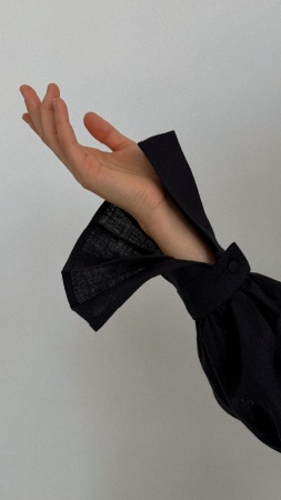 Блуза Scarlet black linen 