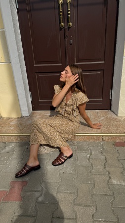 Dress Nora caramello