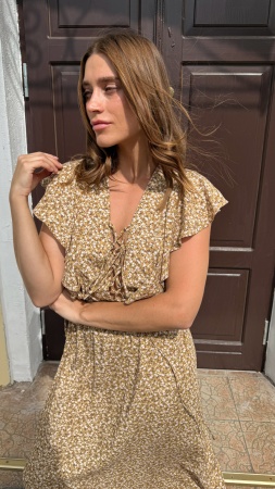 Dress Nora caramello